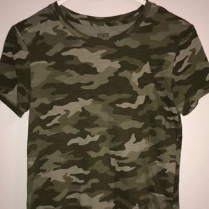 Camo Victoria’s Secret/ Pink Shirt